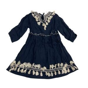 NWT Poppet & Fox Size 4 Embroidered Keyhole Neck Dress